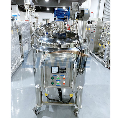 시럽 고정된 덮개 균질기 유화제 믹서 수직 PLC 제어