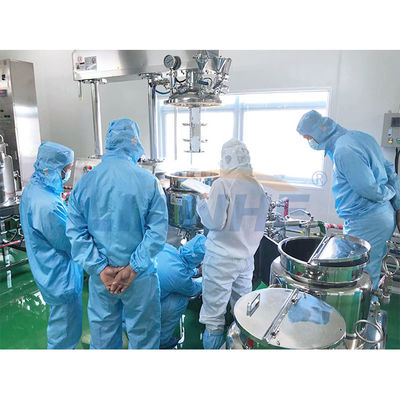 얼음 물 냉각에 대한 50L 진공고 전단 유화제 믹서 PLC 제어